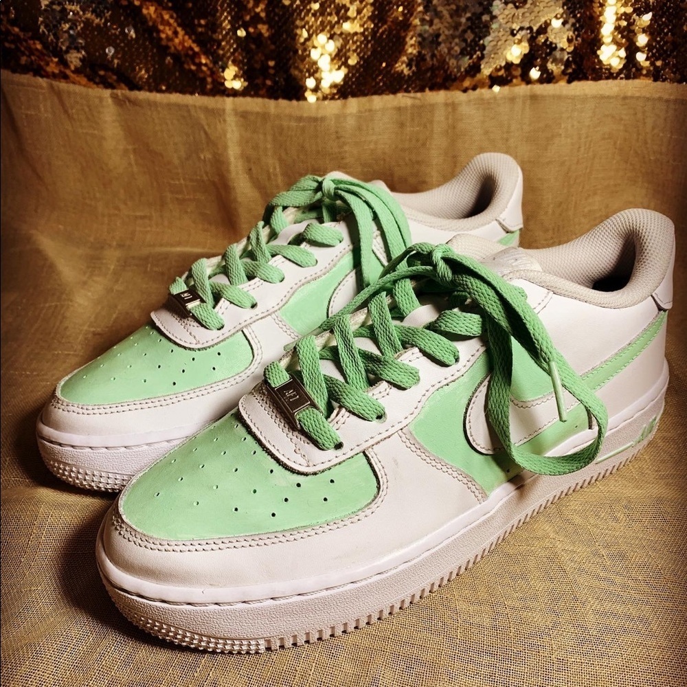 Air Force 1 Custom Mint Sneakers